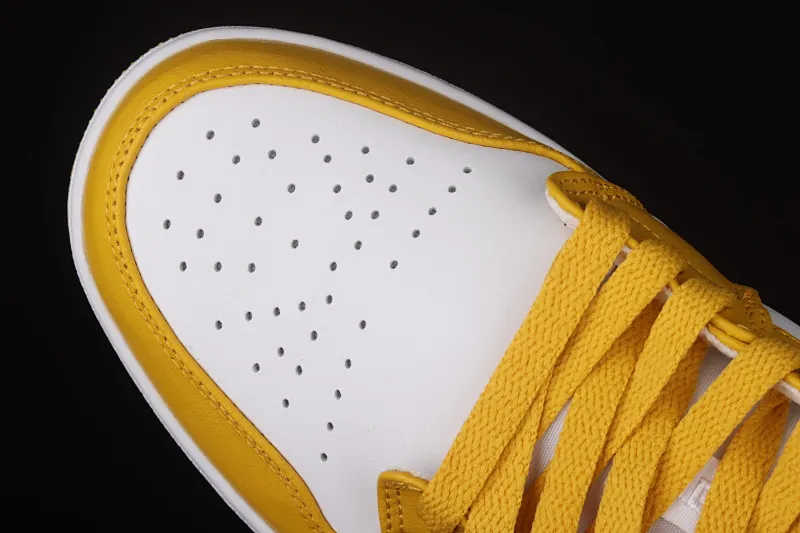 All categories Air Jordan Jordan series basketball shoes Air Jordan 1 Low Air Jordan 1 Low AJ1 Joe 1 white and yellow low-top cultural and leisure sports sneakers 553558-171